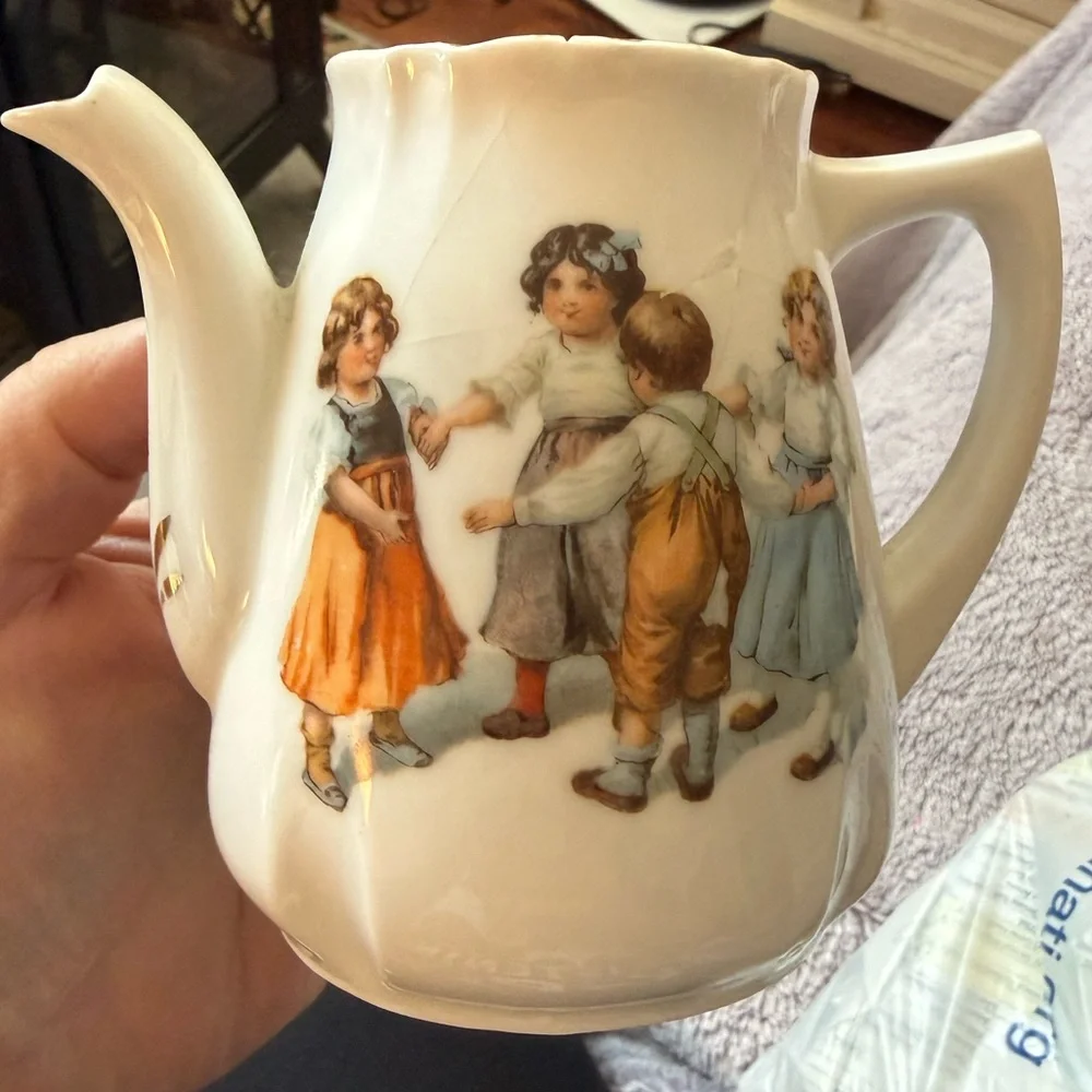 Vintage Antique German Porcelain Children’s Tea Set Creamer